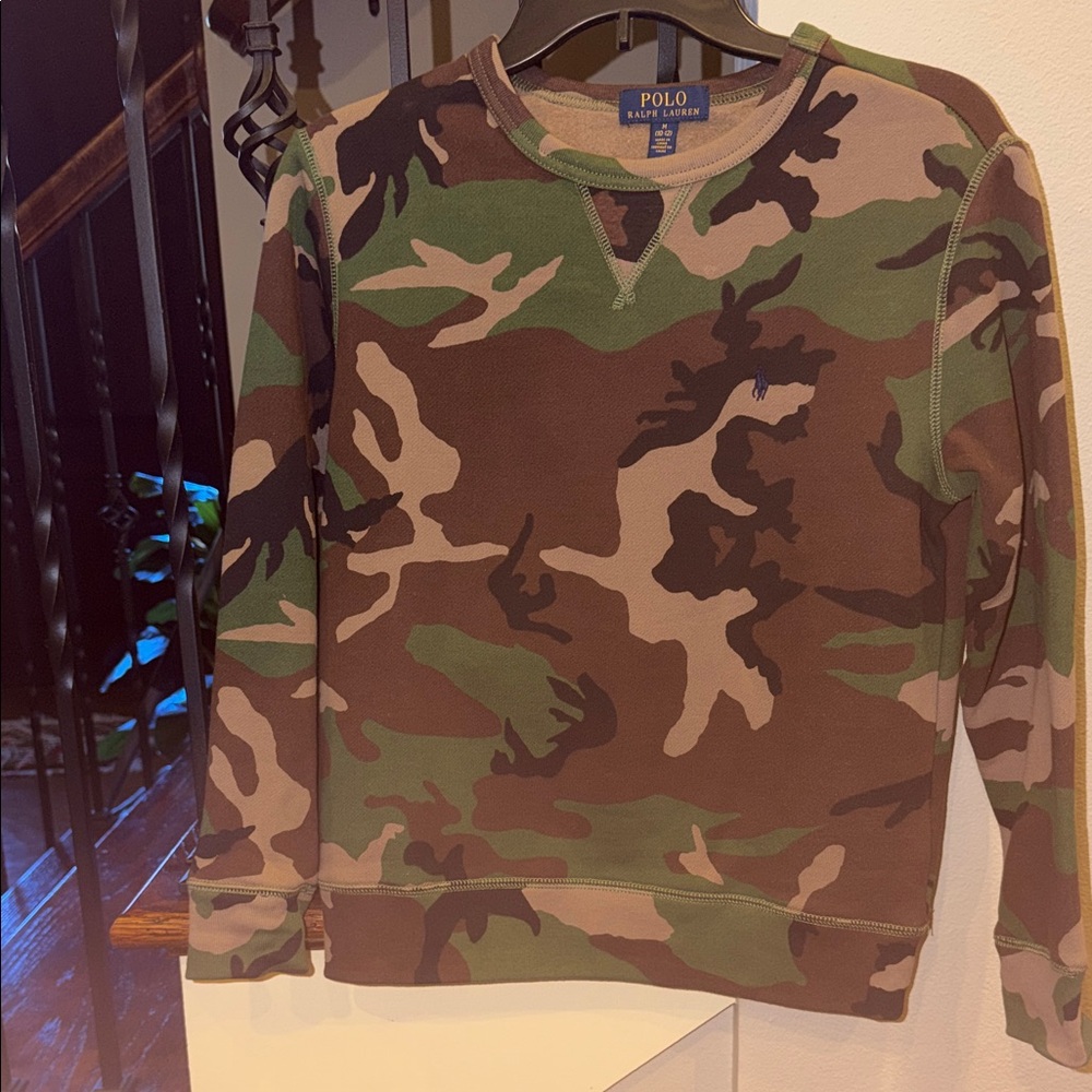 Polo by Ralph Lauren Kids Green Camouflage Sweatshirt